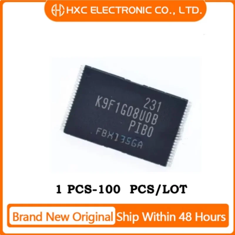 

Free Shipping 5PCS/20PCS/50PCS/100PCS K9F1G08UOB-PIBO Brand New Original IC CHIP