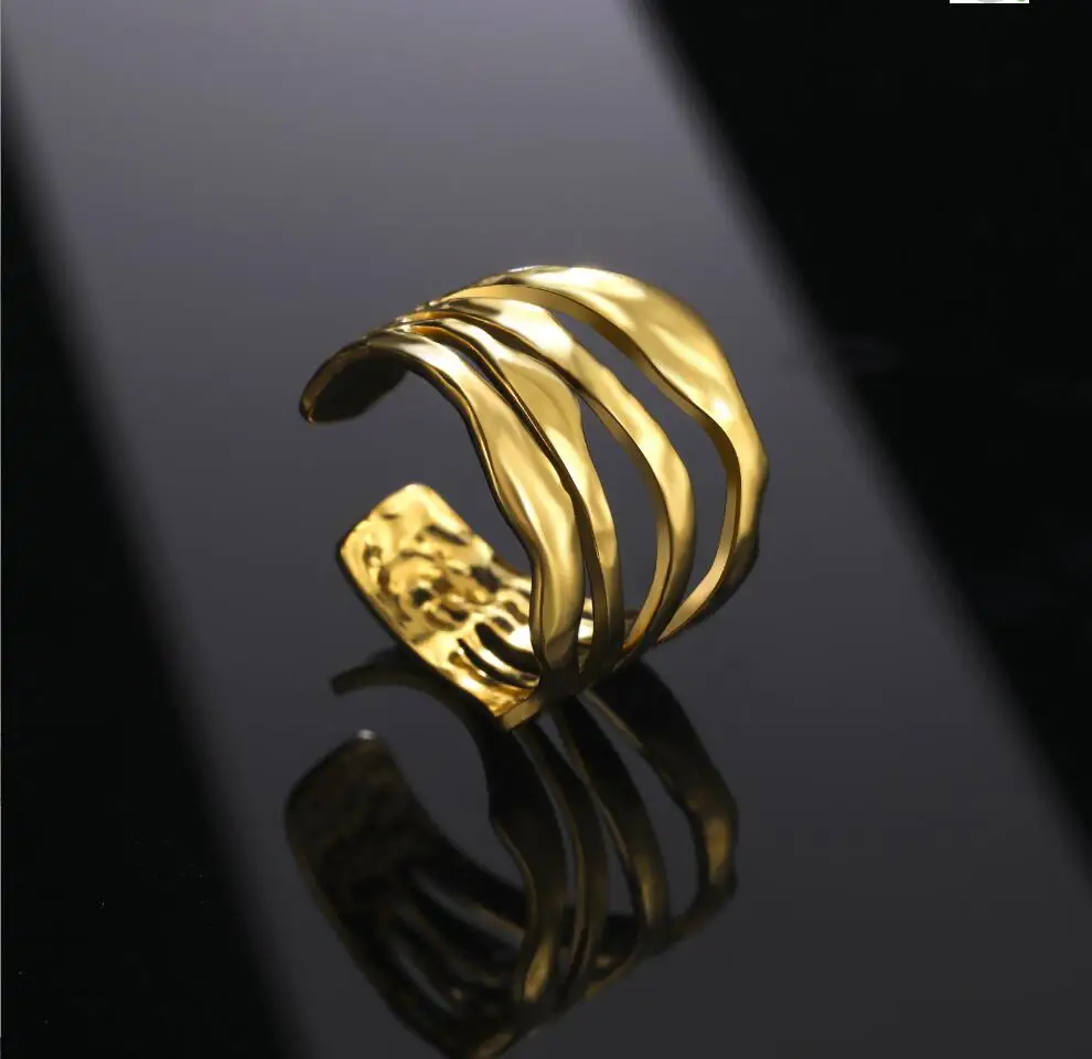 1PC Silver Ring Openwork Eternity Entwined String of Silver  Ring For Women Fashion Jewelry F1165
