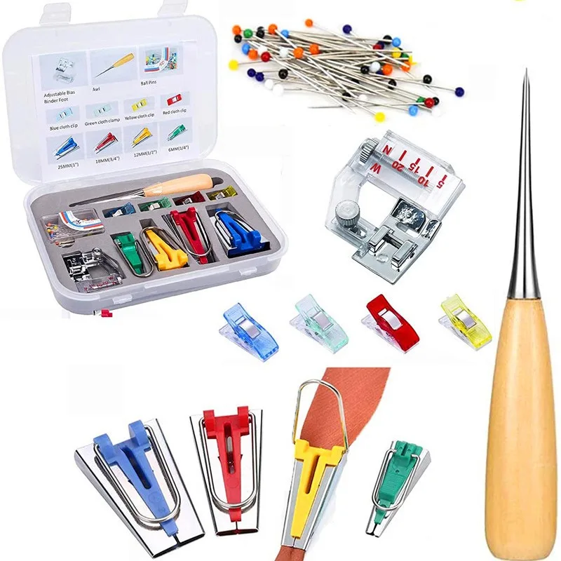 1Set DIY Sewing Bias Binder Tool Set Multi Functional Quilting Binding Maker for Home Use