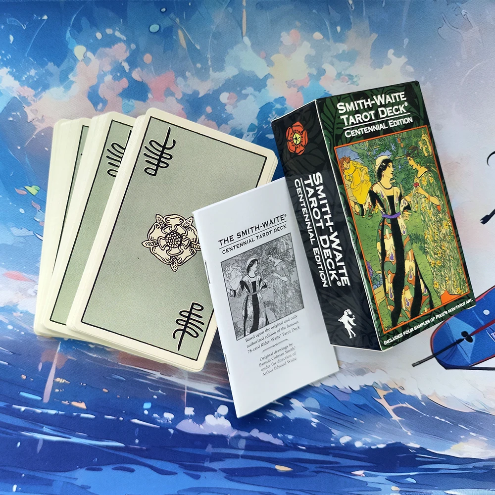 

12X7CM Size Cards.Smith Waite Divination Centennial edition Tarot Deck cards for beginners and guide book