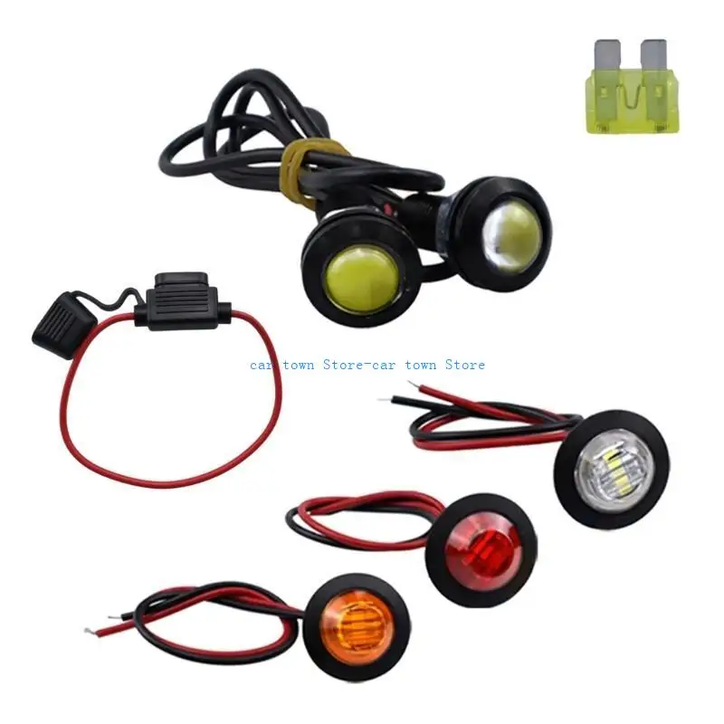 RXJE Rockers Switch Turn Street Led Light Horn Hazard Set For SXS UTV ATV