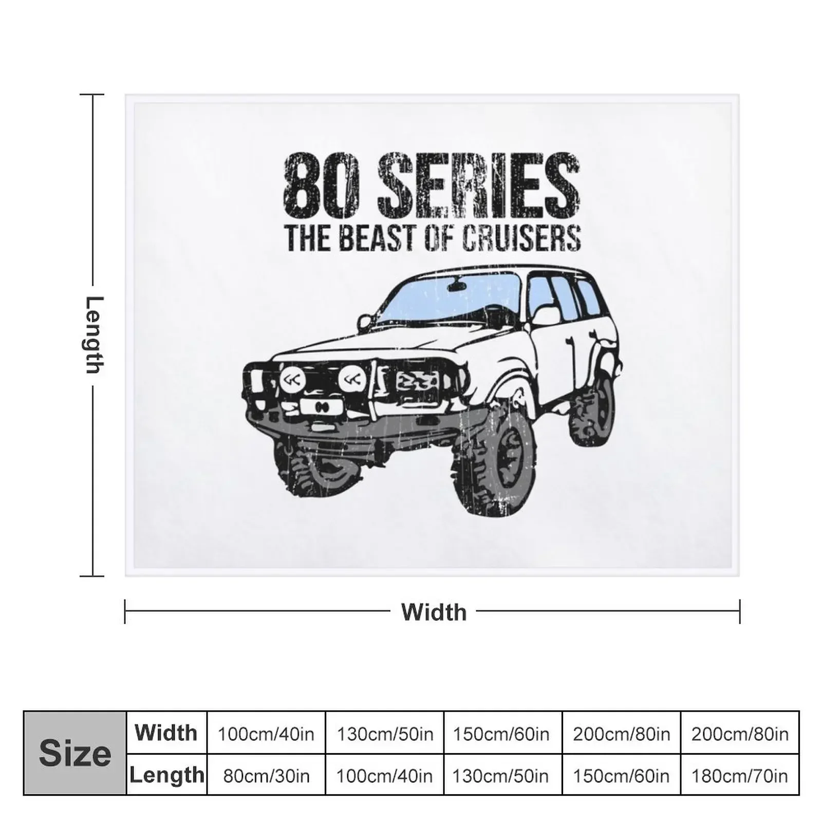 80 series the beast of landcruisers Throw Blanket Vintage Blankets For Sofas Moving Bed Blankets