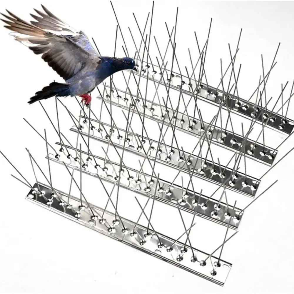 25/33/50CM Stainless Steel Birds Repeller Bird Repellent Needle Bird Pigeon Scare Thorn Anti-bird Device