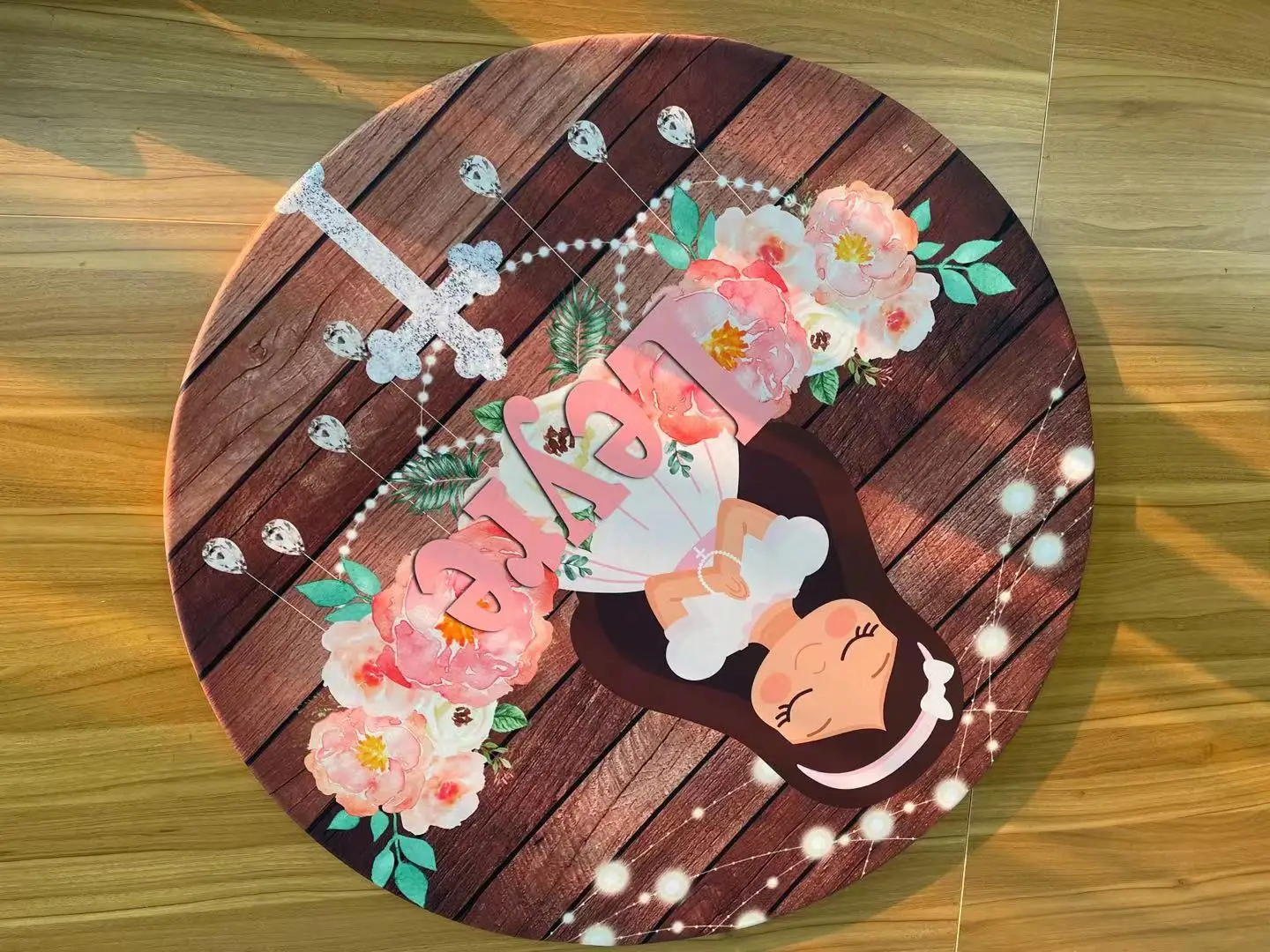 Rodada personalizada Disney Desejo Asha e Dália Princesa Contexto, Decorações de fundo, Photo Studio Supplies, Birthday Party