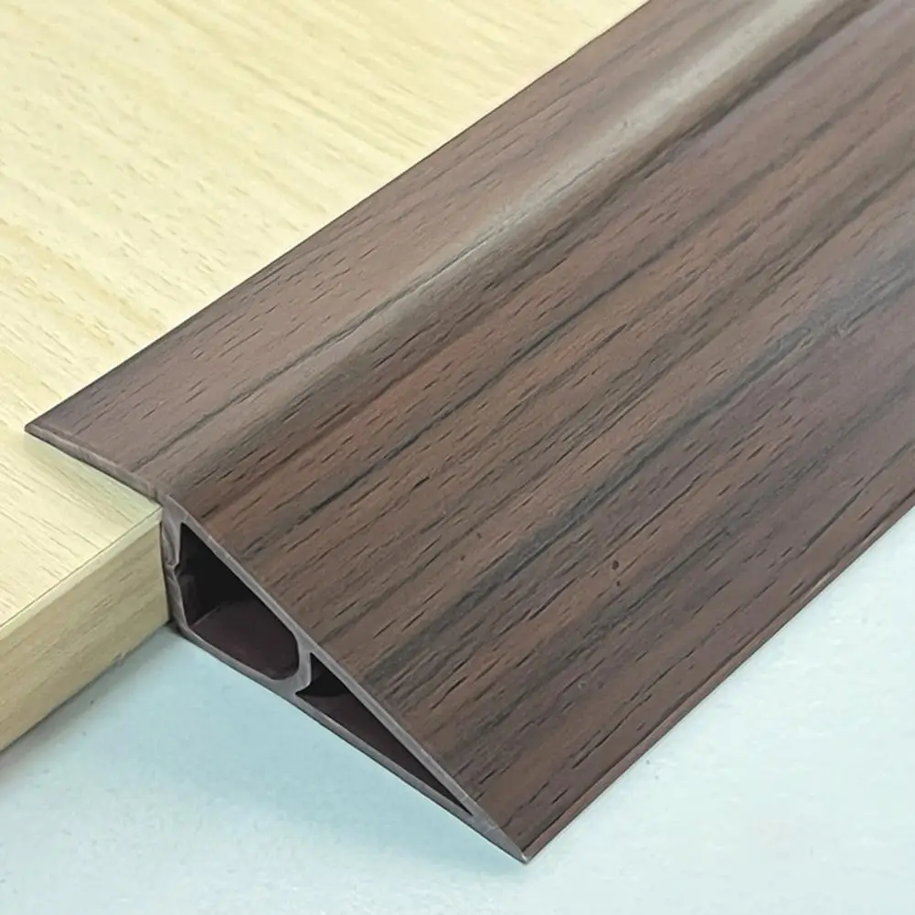 Overlap Edge Reducer Non-slip Pvc Threshold Ramp for Doorways Carpet Tile Transition Strip Self-adhesive Floor Edge for Smooth