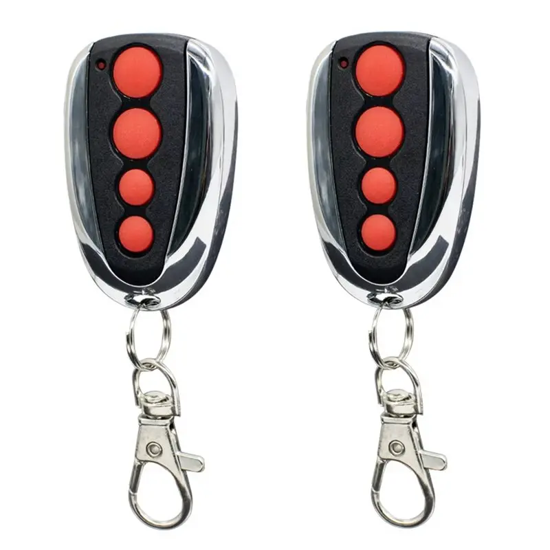 【RECOMENDAR】Replacement 433.92Mhz Rolling Code Garage Door Remote Control 4 Buttons 2Pcs For Steel Line ZT-07 SD800 Gate Transmi