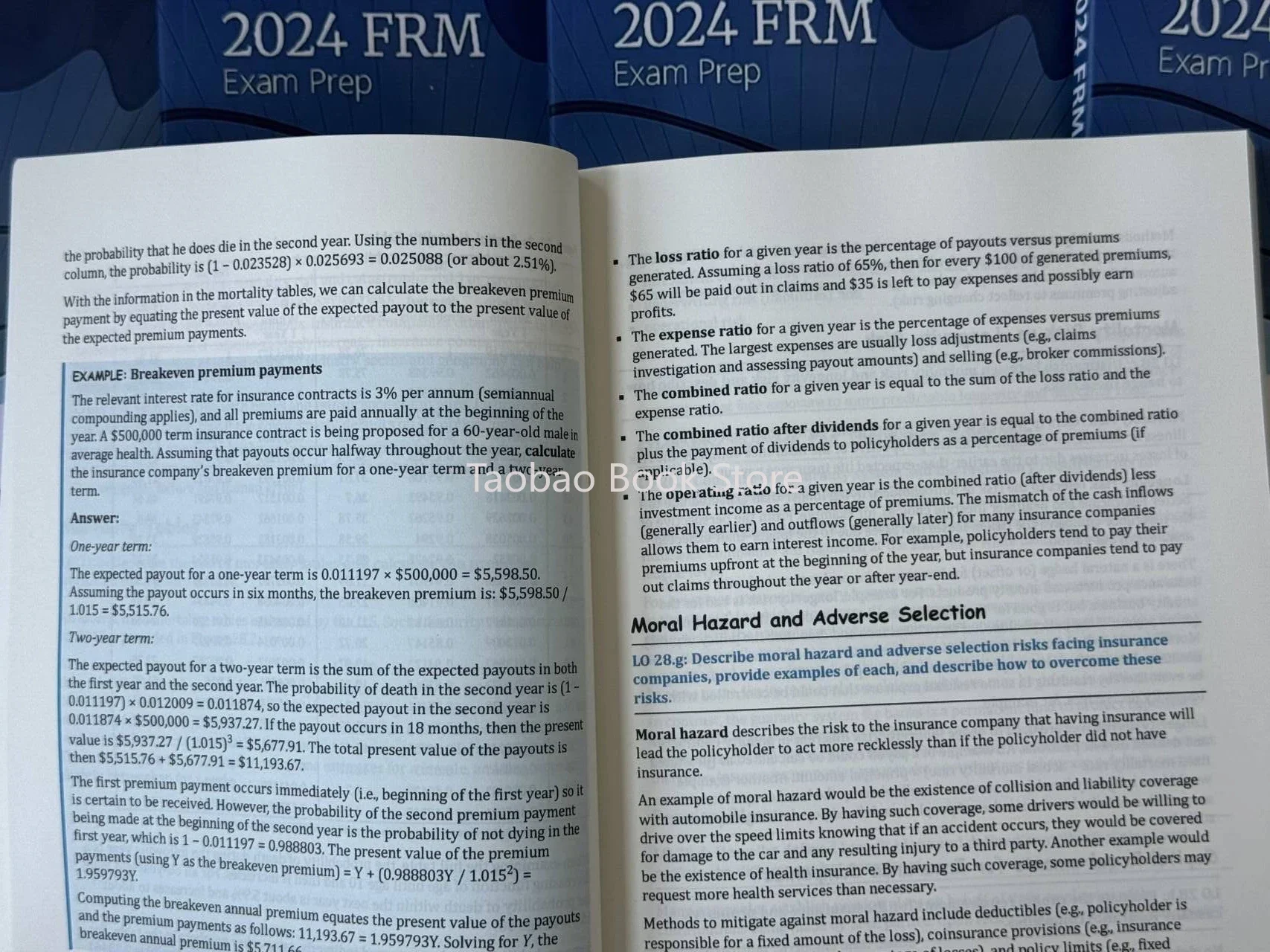 2024 FRM livello 2 fondazioni di gestione dei rischi analisi quantitativa modelli di valutazione e rischio note inglesi libro di testo in carta