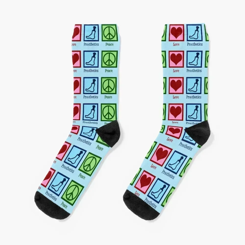 

Peace Love Prosthetics Socks floor moving stockings gym anime Woman Socks Men's