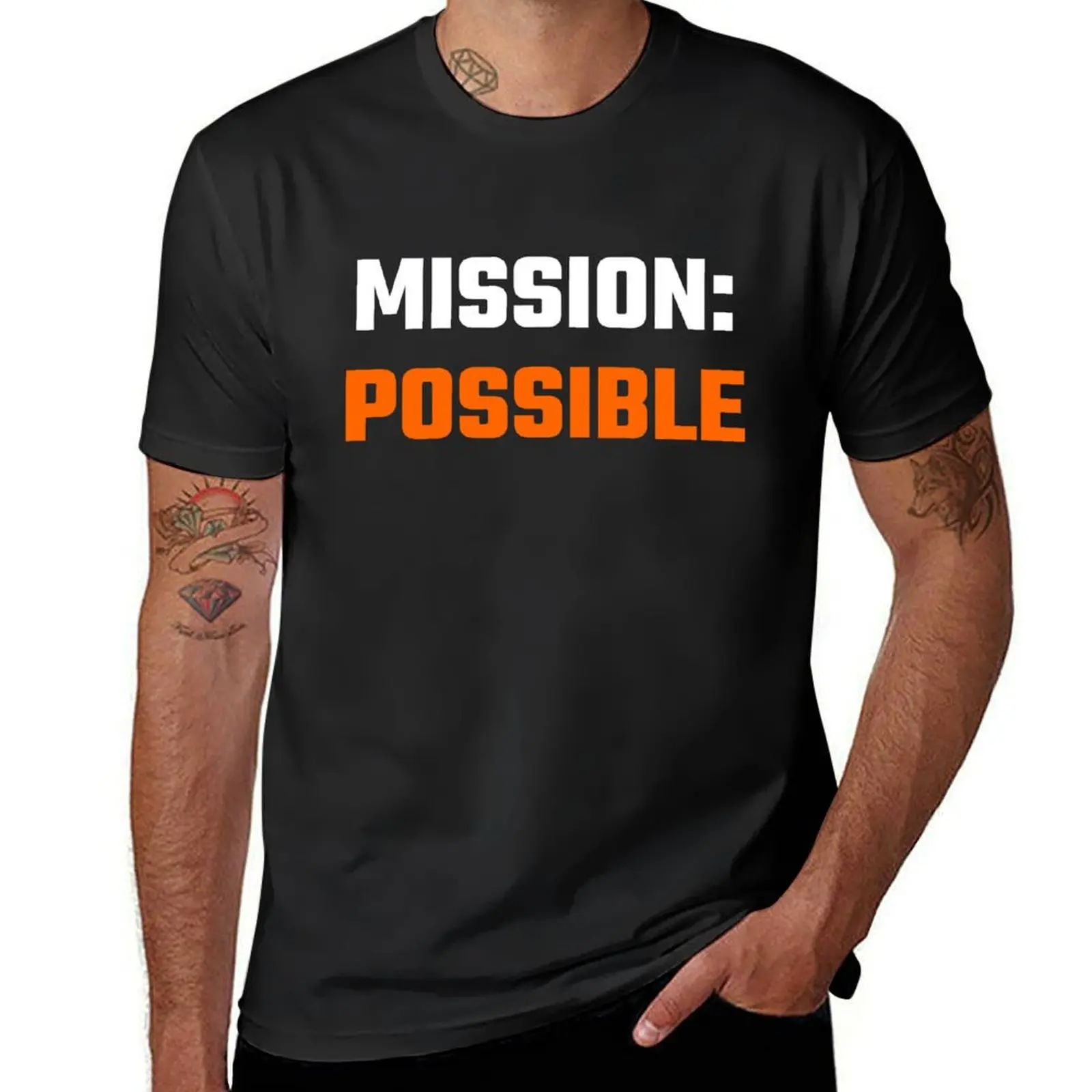 Mission möglich T-Shirt Sommer Tops Schwergewichte für einen Jungen ästhetische Kleidung Frucht der Webstuhl Herren T-Shirts