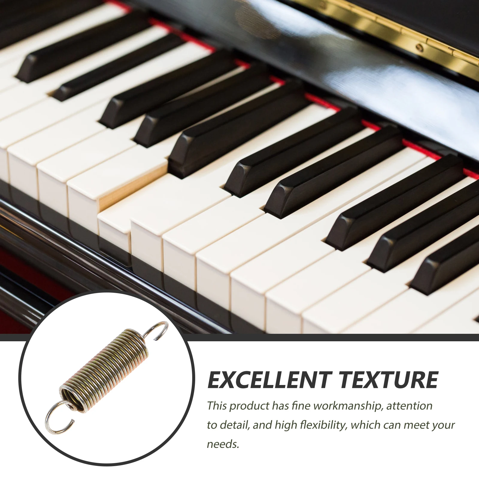 

2pcs Piano Coil Spring 6cm Replacement Parts Durable Practical Professional Tuning Tool Accessories Spiral Spring Upright Repair