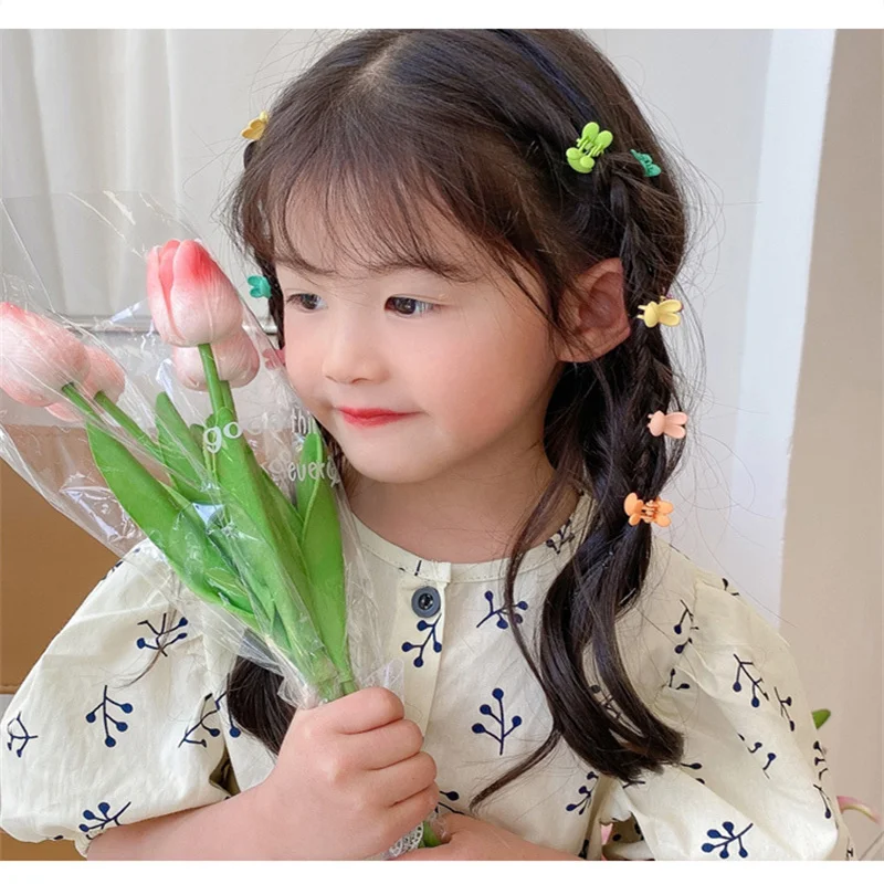 

Colorful Children's Flower Hair ClipS Fresh Girl's Bangs Hairpin Fashion Student Rabbit Shaped Barrettes Headwear Accessories