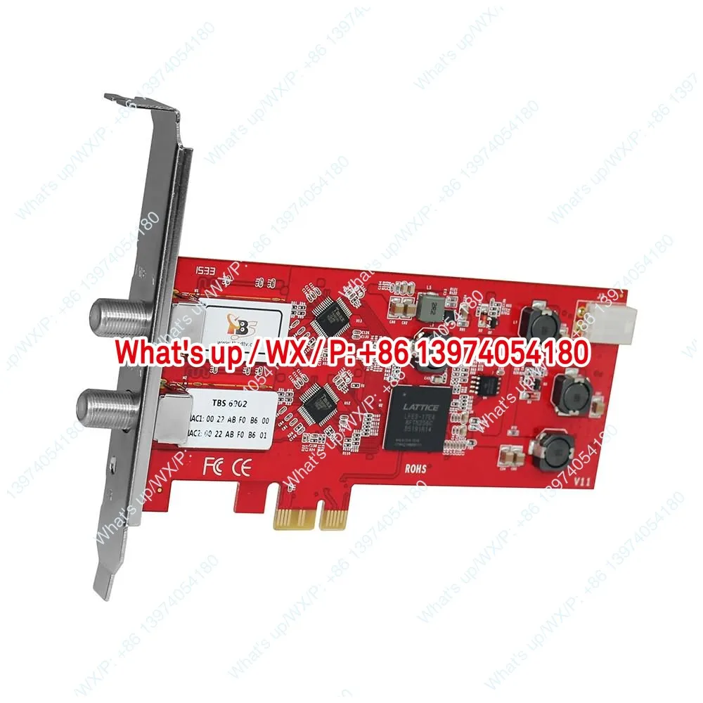 Tarjeta receptora de interfaz PCIe TBS6902, interfaz IPTV frontal, 950~2150 MHz