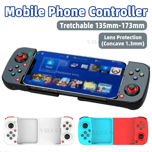 Controlador de juegos extensible inalámbrico D3 compatible con Bluetooth para teléfonos móviles Android IOS PC Gamepad Joystick Control de juego