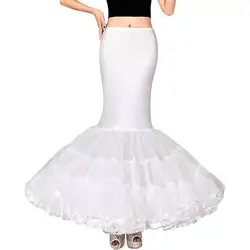 Women Petticoat Fishtail Underskirt Trumpet Crinoline for Mermaid Wedding Dress