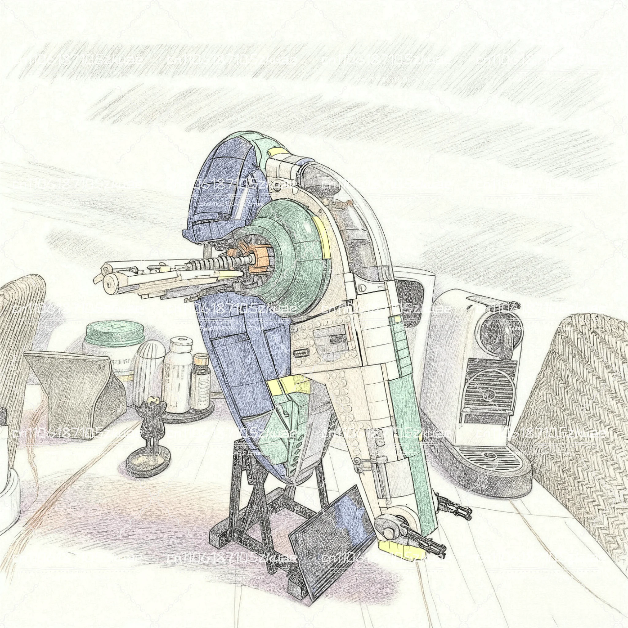 2025 NEW Starship Model Building Blocks DIY Assemble Technology Bricks Educational Toys For Kids Adult Birthday Gifts