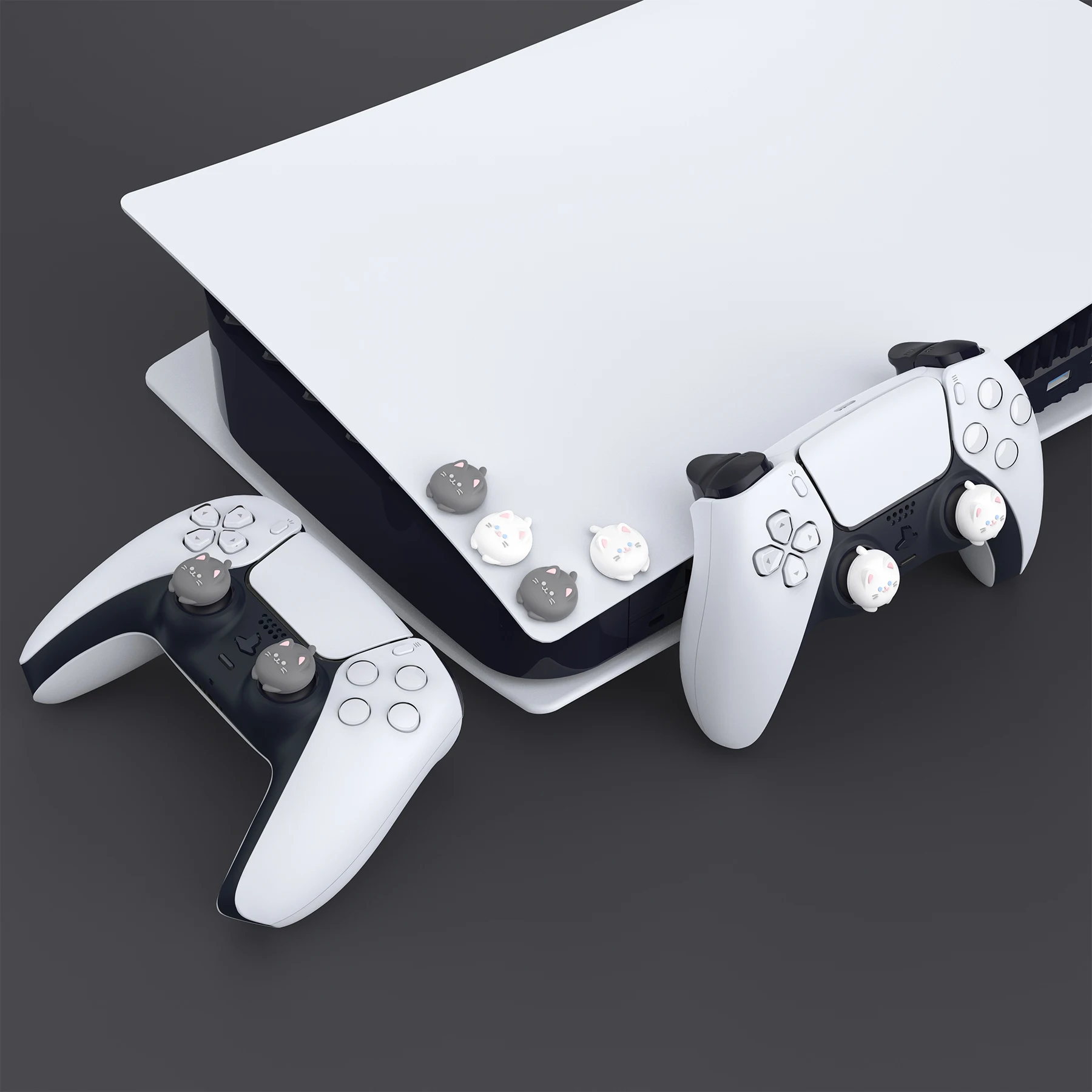 Ps5/4 컨트롤러용 PlayVital 귀여운 엄지 그립 캡, Xbox 시리즈 X/s용 스틱 캡, 스위치 프로 큐티 키티용 썸 스틱 커버