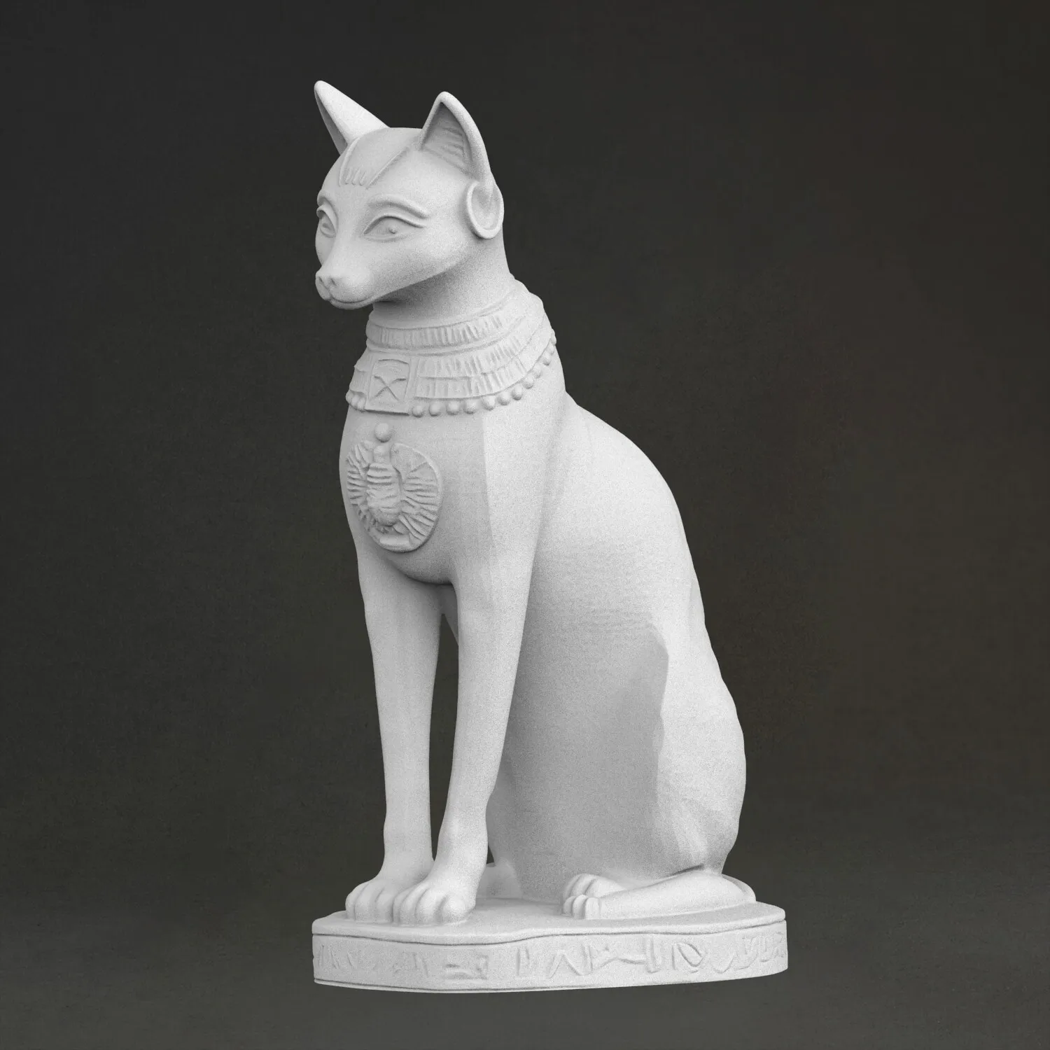 "Egyptian cat god Best" sculpture, 3D printed resin, hand-painted, plaster-like statue ornament(work 10 days)