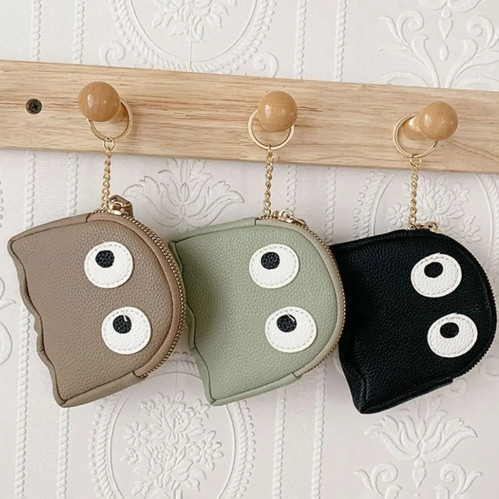 

Cute Mini Coin Purse Large Capacity Cartoon Ghost Storage Bag Leather Card Holder Women