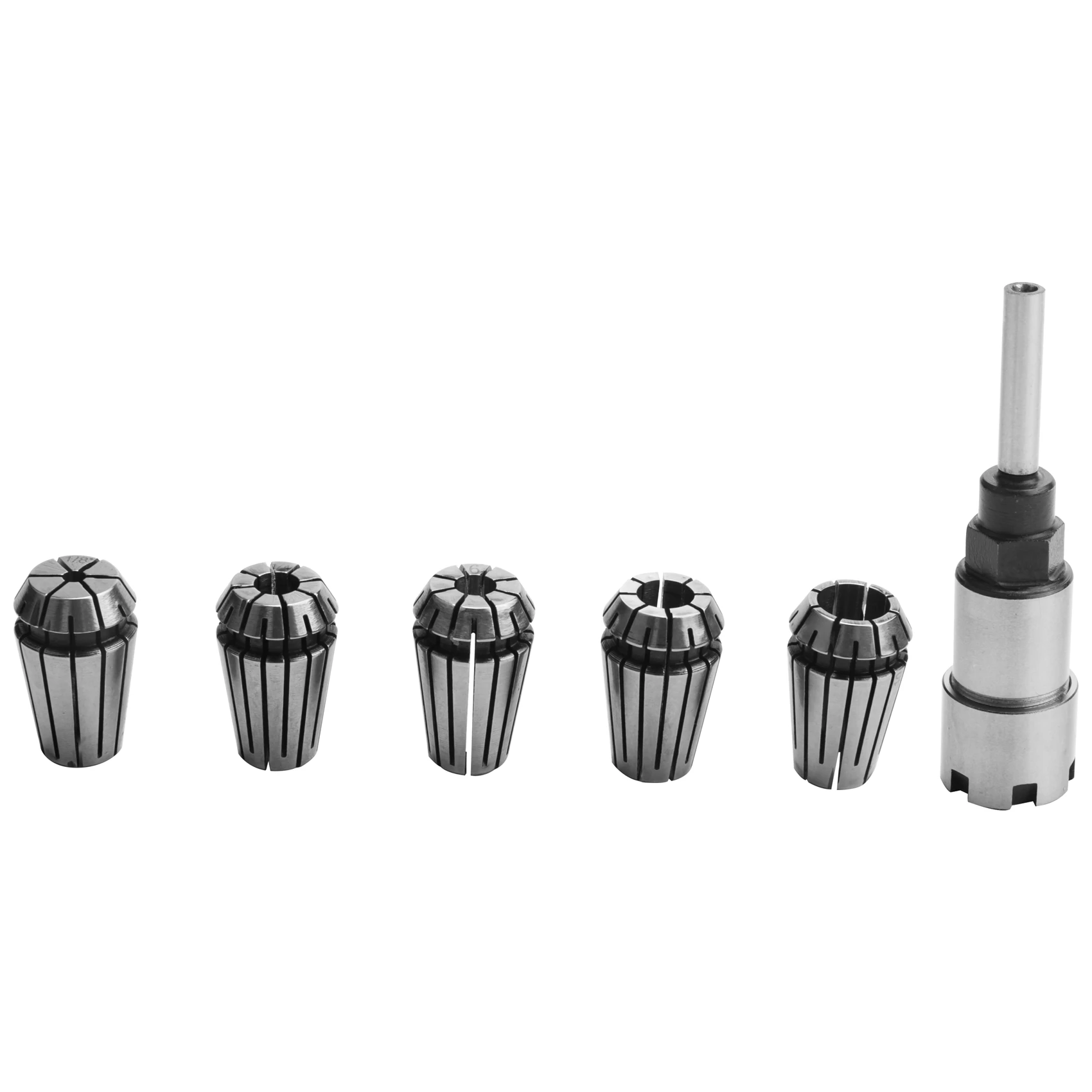 AFOURT-1/4 Inch Shank ER16 Router Collet Adapter Extension Chuck Rod Engraving Machine Extension Rod With Spring Collet Set