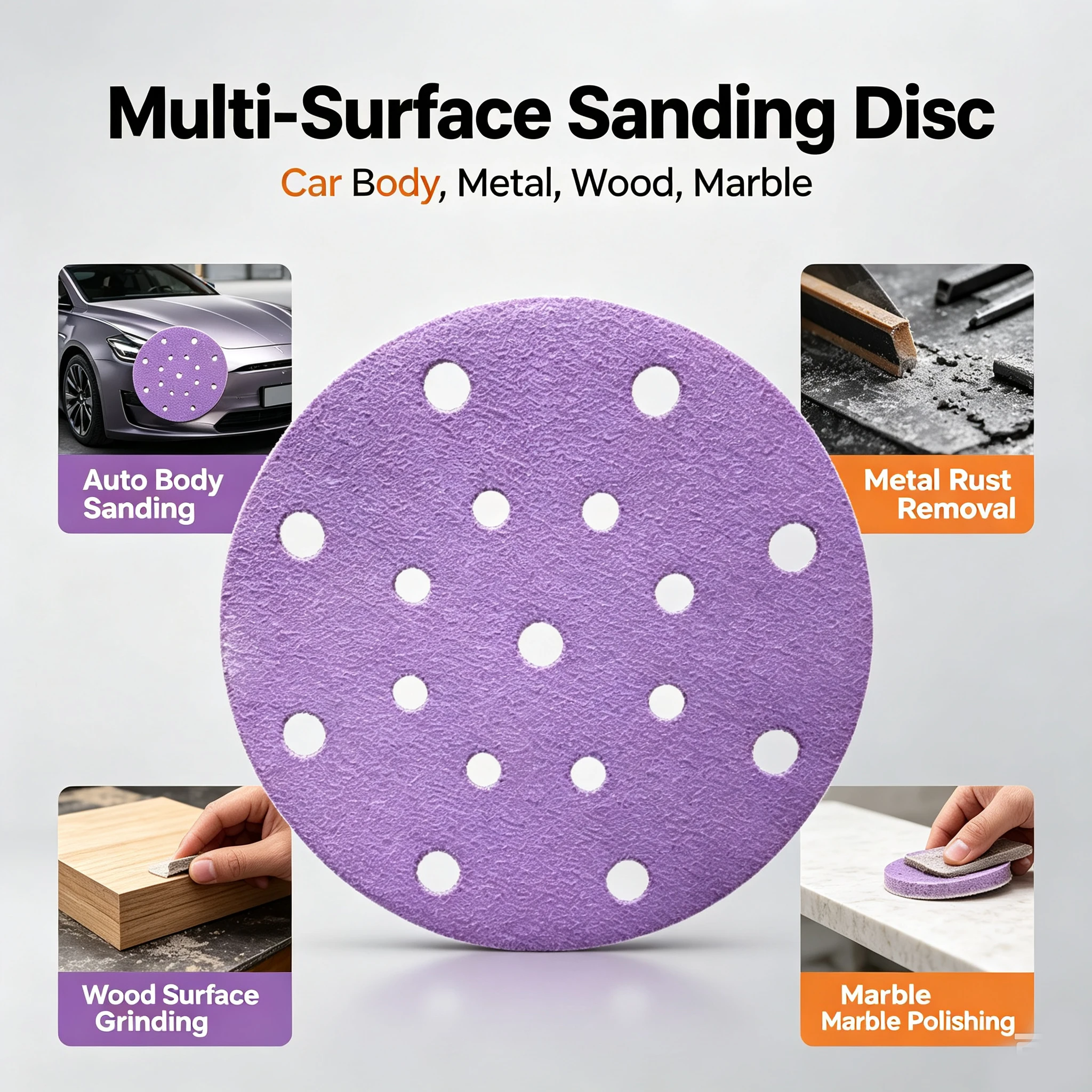 6-inch-17-hole-ceramic-sanding-disc-purple-dry-sandpaper-for-auto-putty-paint-metal-and-marble-sanding-polishing