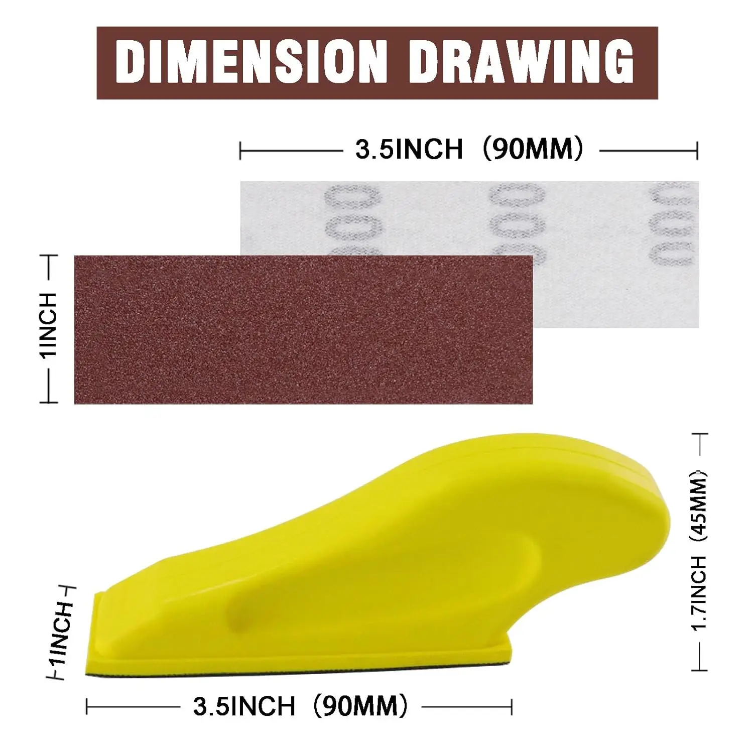 1/20/51 قطعة طقم مطحنة صغيرة 3.5X1 للمشروعات الصغيرة ، أداة تجليخ بمقبض رفيع مع ورق الصنفرة 80 120 240 400 600 حجم الحبوب
