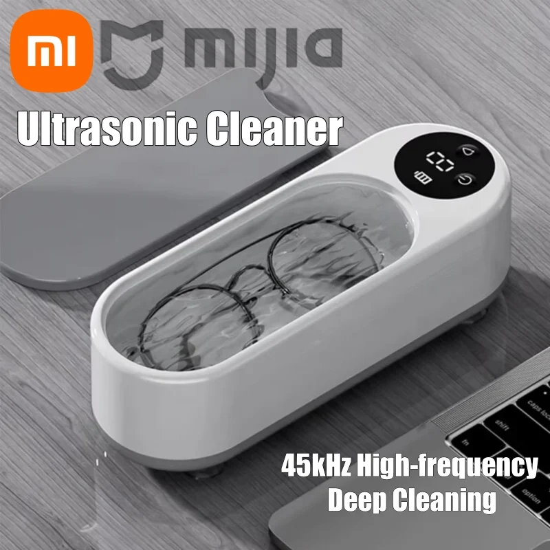 Xiaomi Portable Household Cleaning Machine, 450ml Ultrasonic Cleaner, Jewelry Cleaner Machine for Ring, Glasses, Makeup Brush