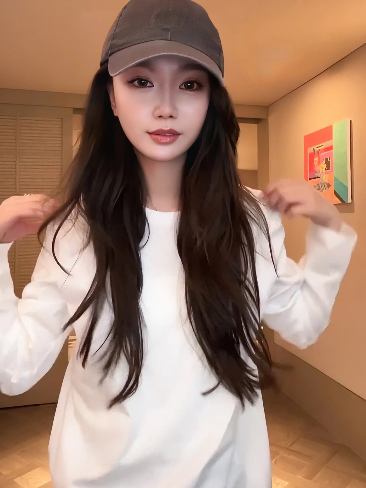 

Pure Color Long Sve Cotton T-irt Women's Casual round Ne Top Faionable Comfortable Breathable Sweat Absorbent Tee