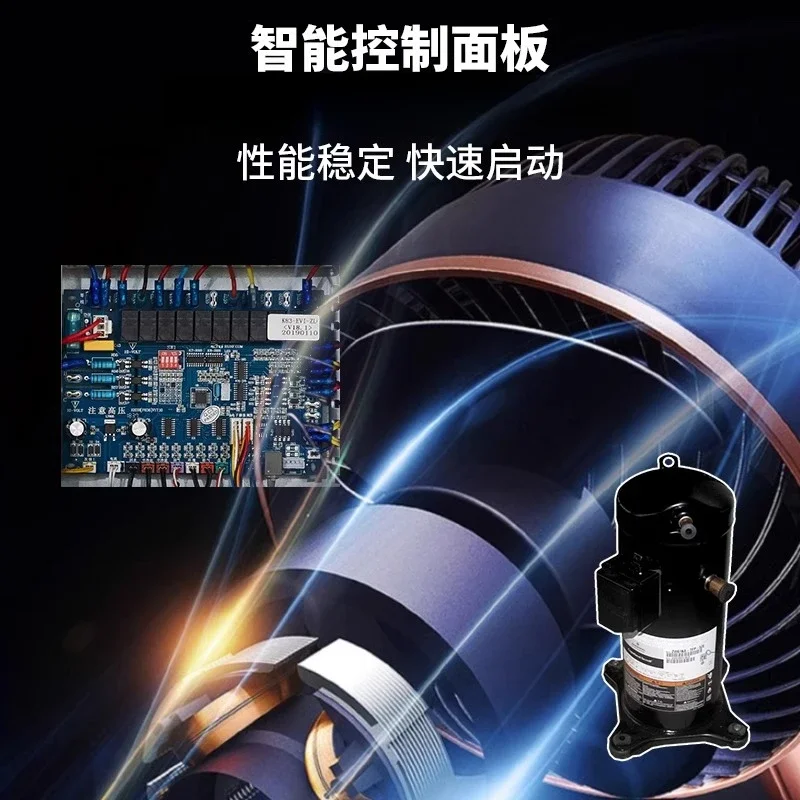 Air energy water heater, commercial bathing, hotel site heating, air source for the north and south