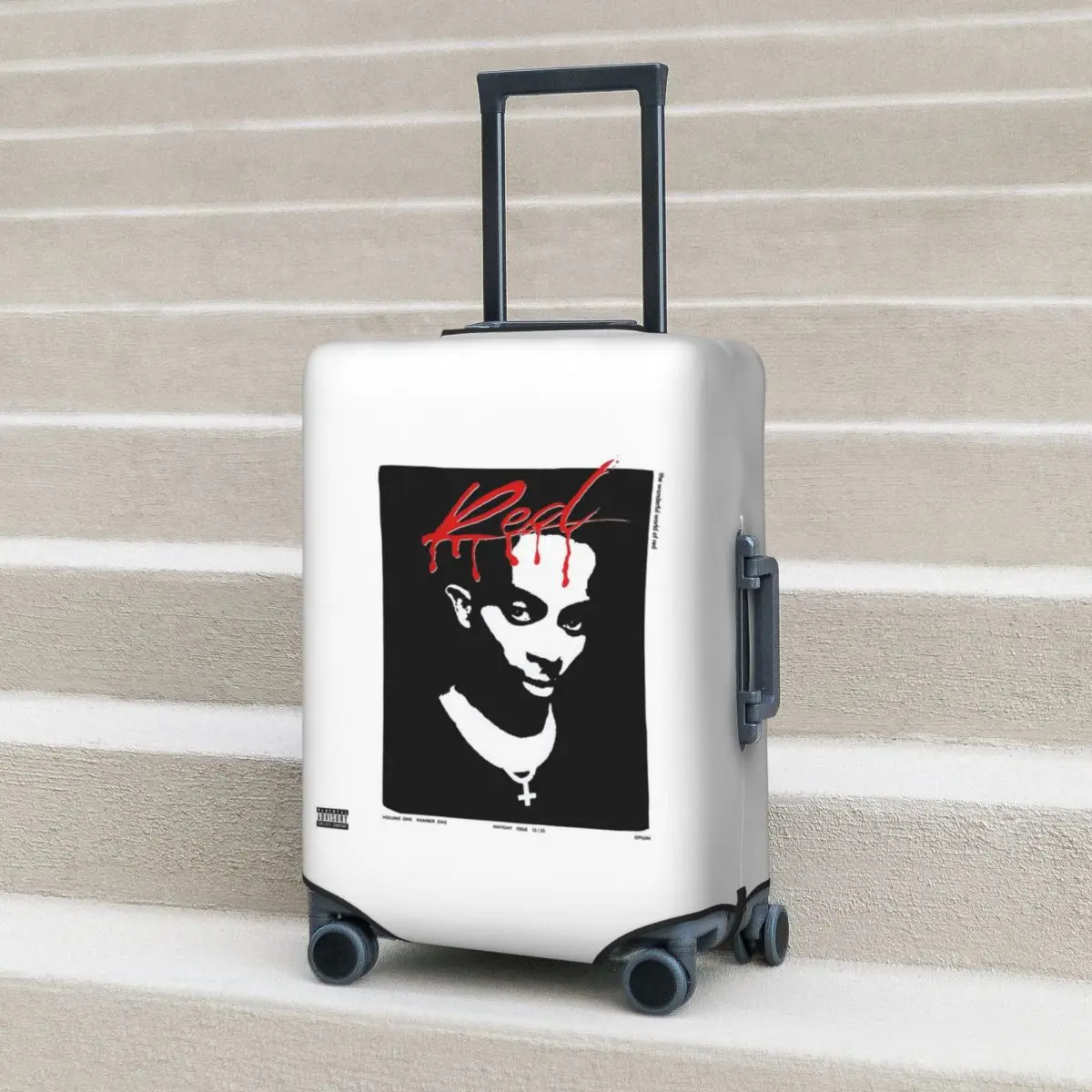 Playboi Carti Whole Lotta Red Album Cove Custodia protettiva per valigia Coperture protettive per bagagli da viaggio elastiche per 18-32 pollici