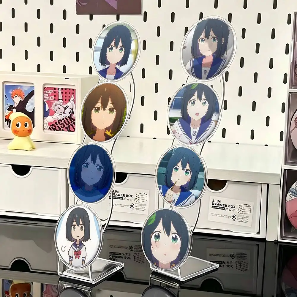 1pc Saki Aoi Senpai Is An Otokonoko Cartoon Style Badge Brooches On Backpack Decoration Round Enamel Pins For Accessorys