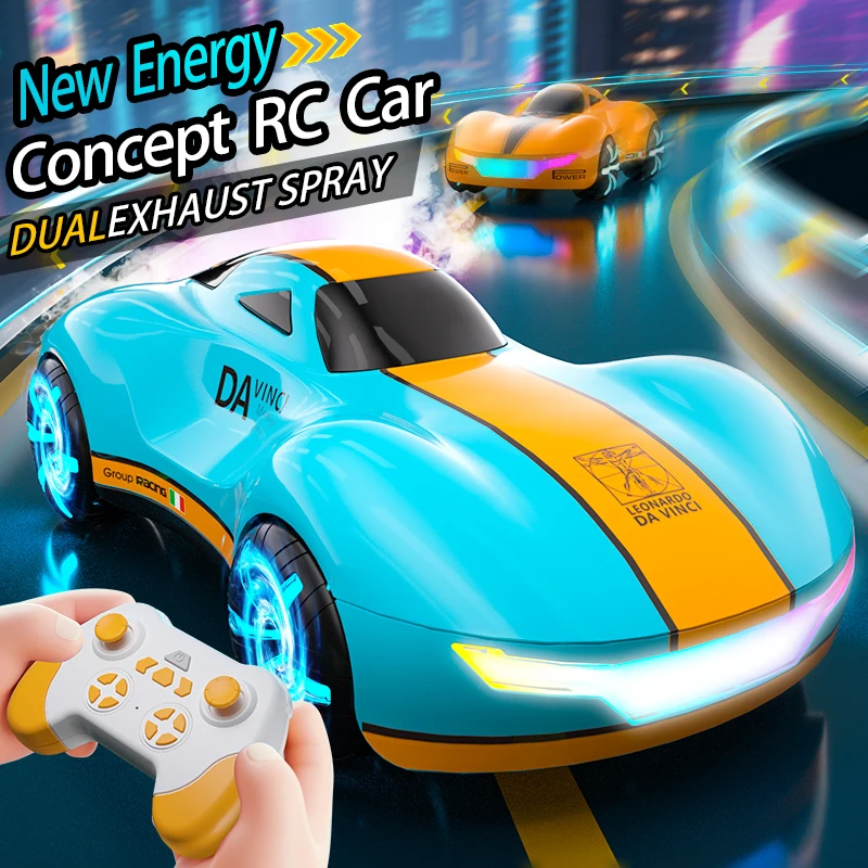 

Da Vinci Meteor Supercar Remote Control Toy Car, a dual-spray drift car with music and four-wheel drive, an ideal festival gift