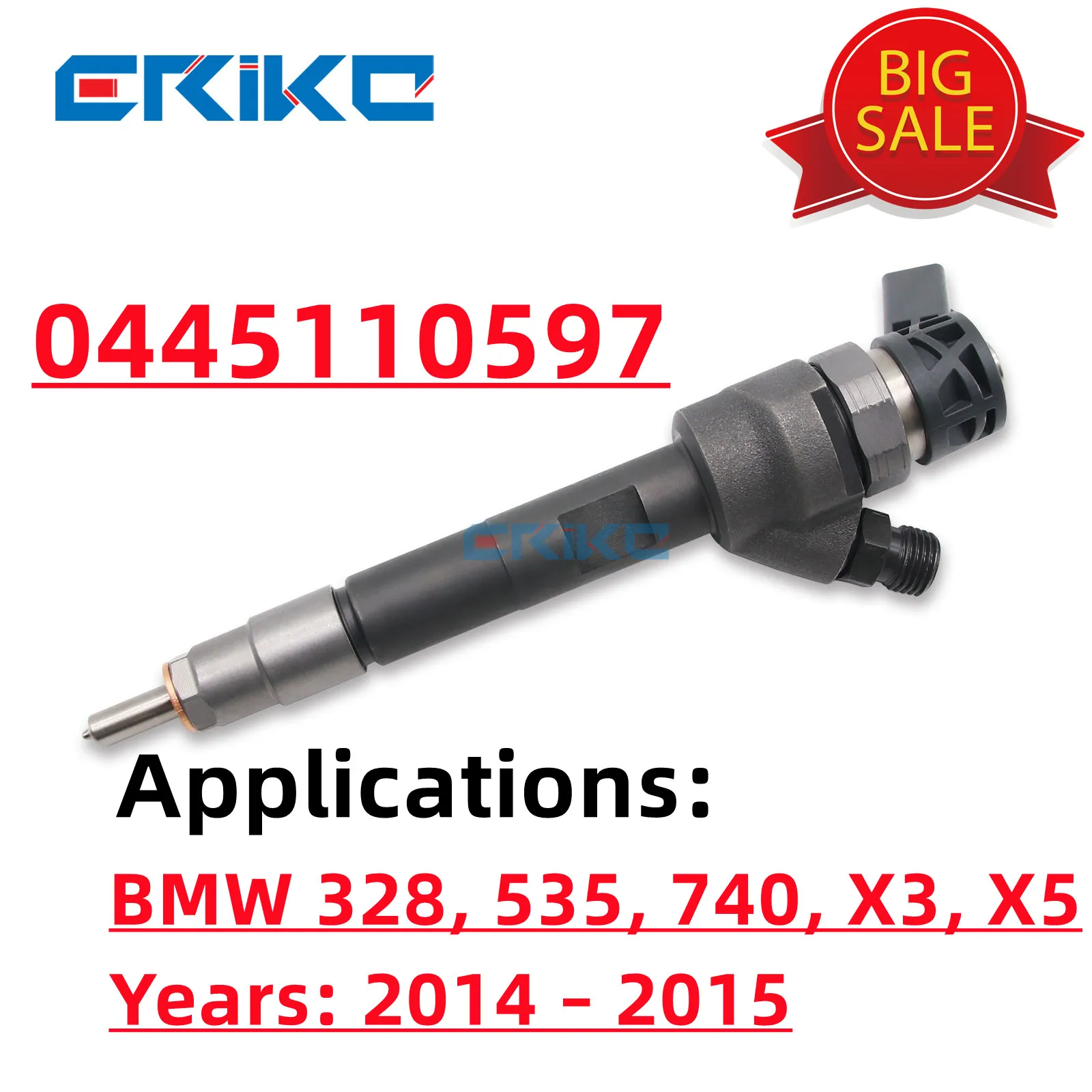 

ERIKC 0445110597 BMW 13538506548 13538571795 Diesel Injectors 0 445 110 597 Nozzle Injector 0445 110 597 Car Fuel Injector