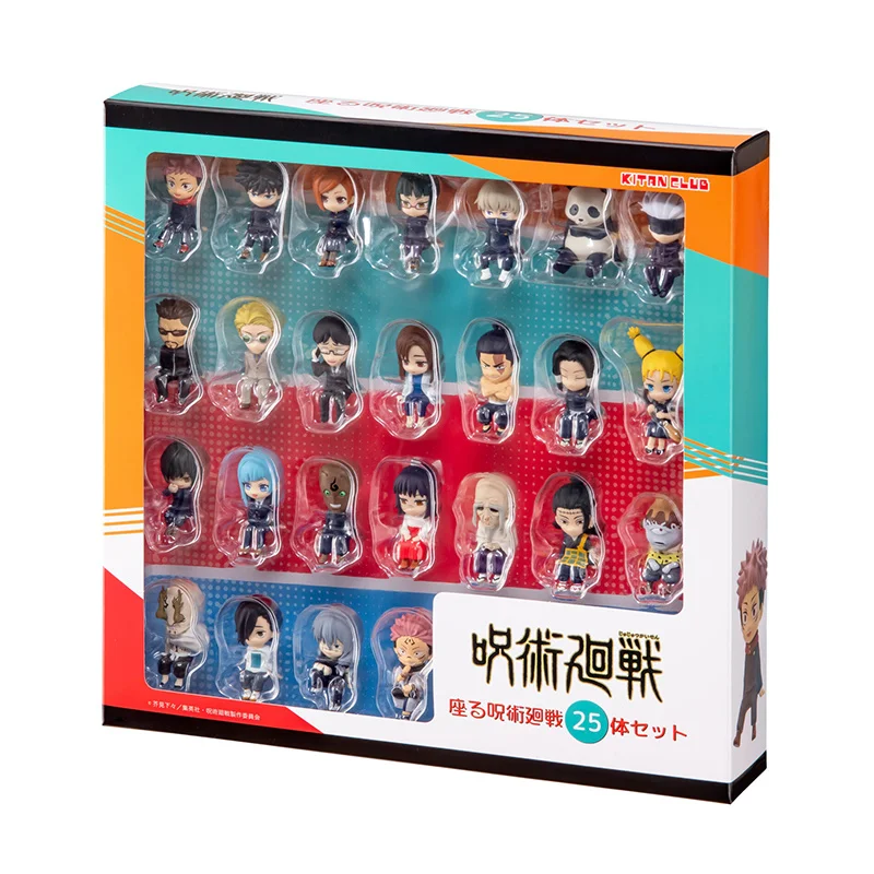 25pcs Mini Figures Jujutsu Kaisen All Character Row Inumaki Gojo Satoru Itadori Yuji Toge Kawaii Office Ornament Collectable Gif