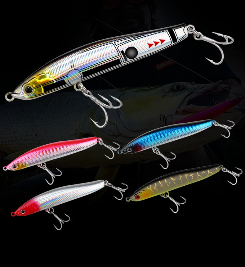 Sinking Pencil Spinning Bait 12g 16g Fishing Lure 10cm Needle Swimbait Sinking Minnow Vibrating Wobbler Saltwater Hard Bait