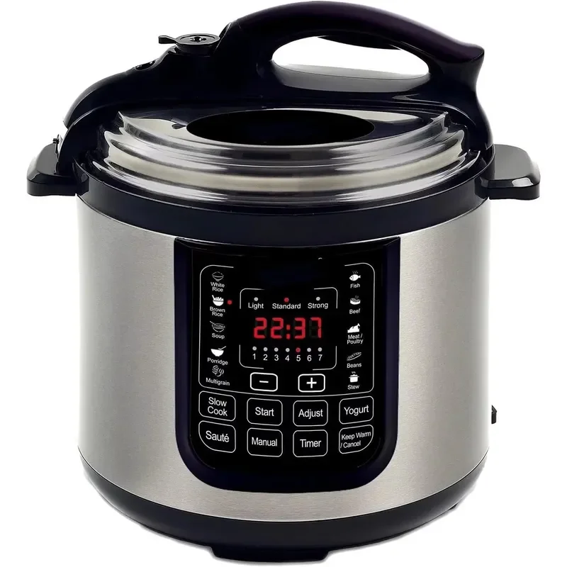 5L Electric Pressure Cooker Stainless Steel Inner Pot Multi Function Rice Cooker Kitchen Appliance Commercial Grade Cooking