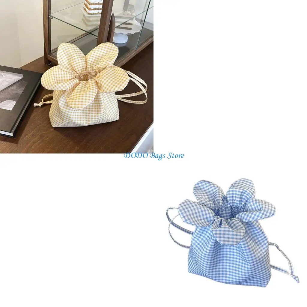 

Trendy Crossbody Bucket Bag With Adjustable Strap Secure Drawstring Design