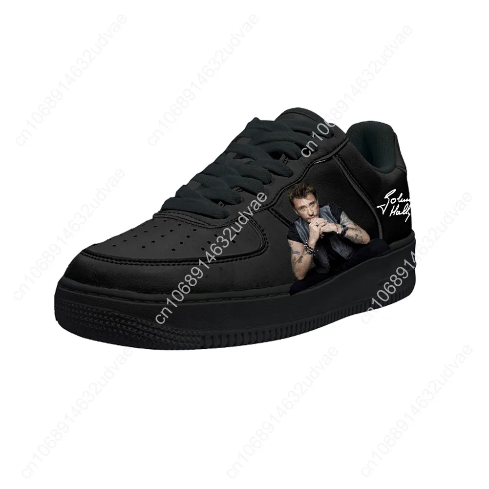 

Johnny Hallyday Shoes AF Basketball Rock Singer Mens Womens High Quality Running Sports Flats Force Sneakers Custom Made Shoes