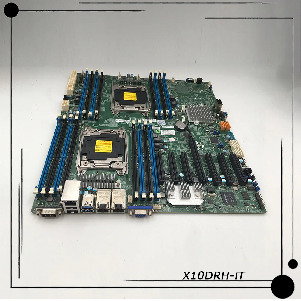 X10DRH-iT For Supermicro Server Motherboard E5-2600 V4/V3 Family Dual Port 10GBase-T SATA3 (6Gbps) IPMI 2.0 LGA2011 DDR4