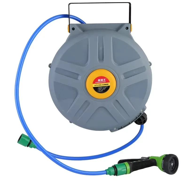 【CHIMU HOME】 for High-Pressure Retractable Hose Reel with Lamp for Water Air for Professional Car Wash for Workshop