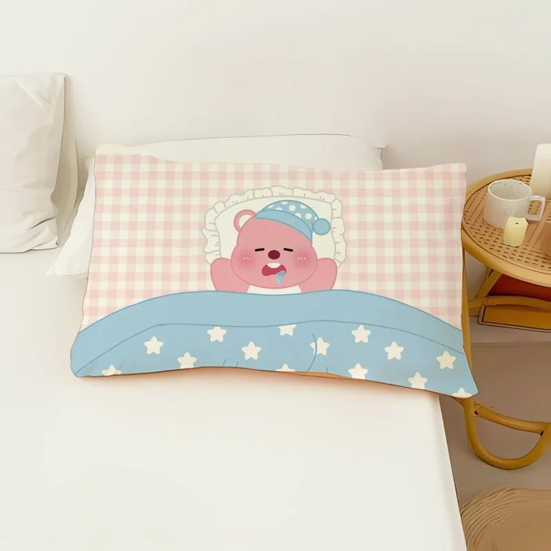 Little Beaver Loopy Anime Peripheral Cute Children's Pillowcase Creative Cartoon Kawaii Girly Heart Student Bedding Wholesale