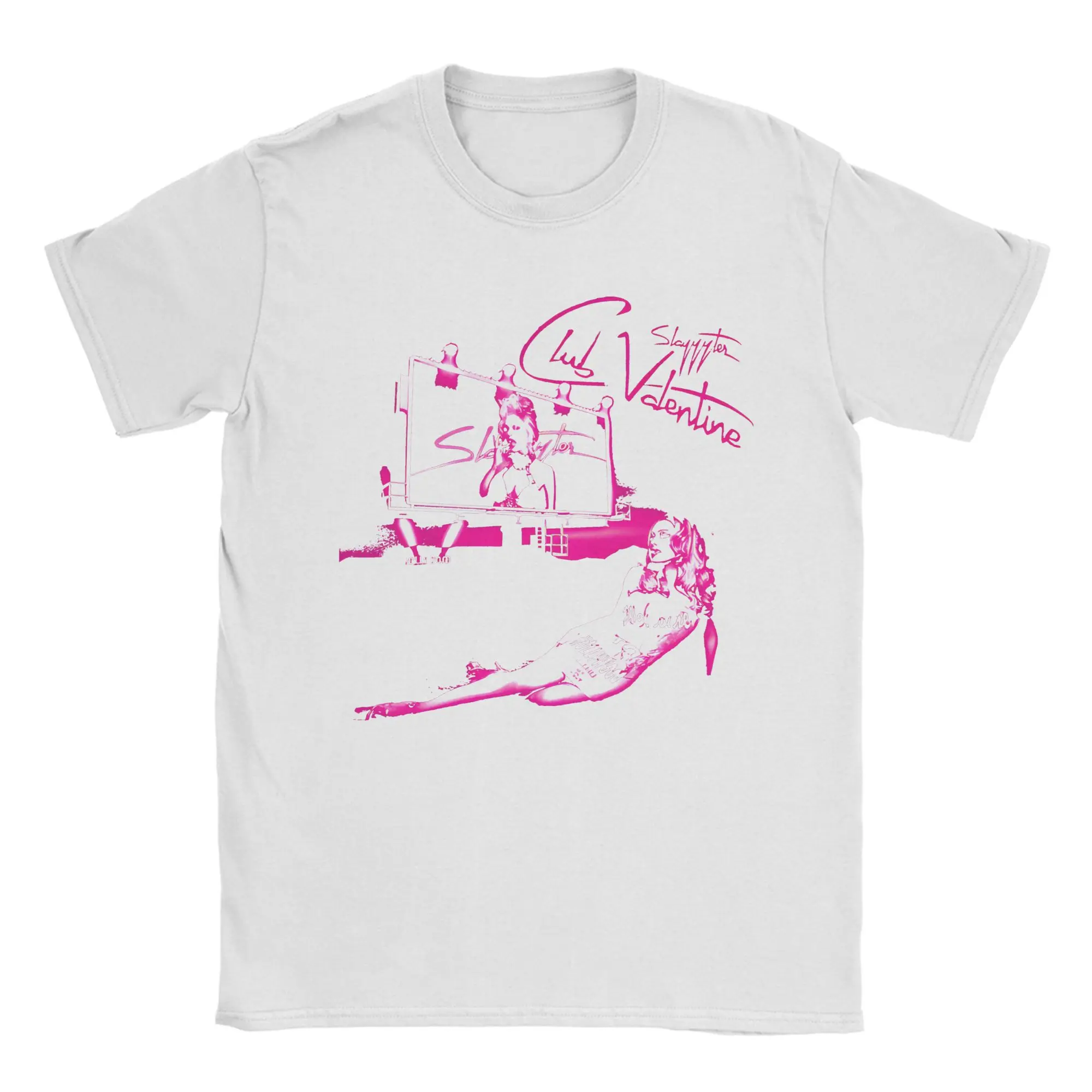 Camiseta Oversize de Algodón para Hombre, Estilo Vintage de Playa, con Estampado de Singer Hyper Pop, Tendencia Y2K, Estilo Slayyyter