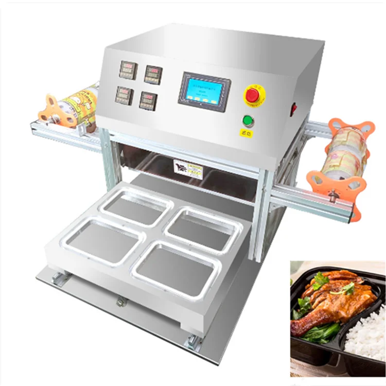 

Take out shop food cup tray sealer sealing packing machine tray sealing packing machine