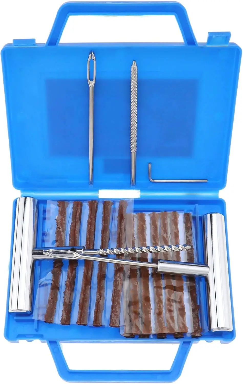 

Create idea 11/12Pcs Tire Repair Set Box Punctures Plug Slime Handle Emergency Automobiles Motorcycles Car Truck Motorcycle