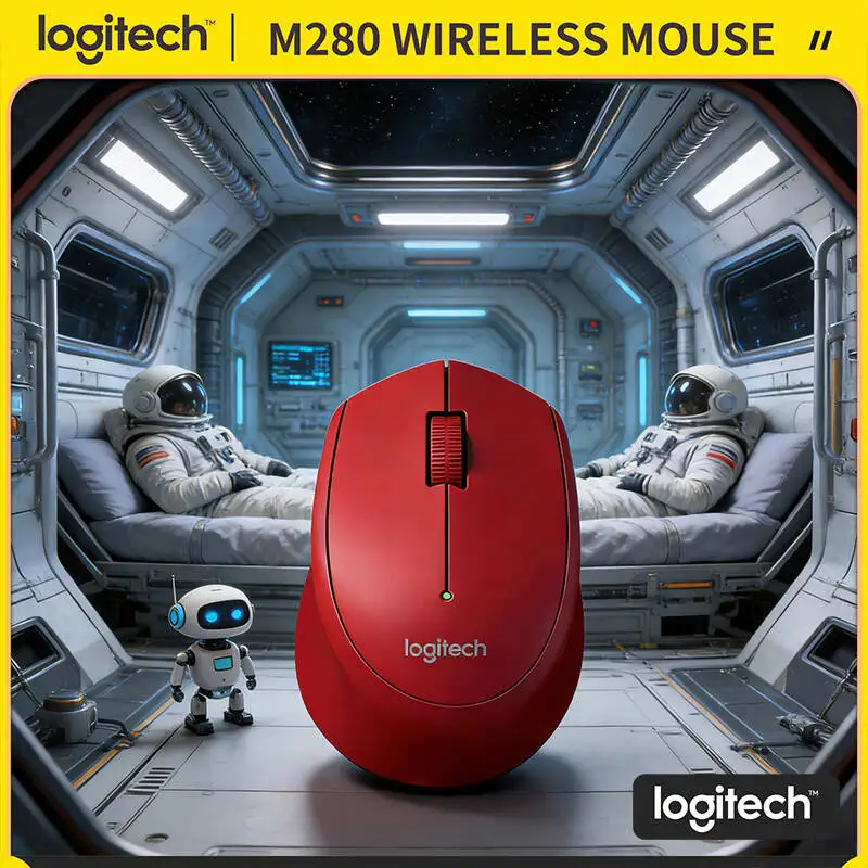 

Беспроводная мышь Logitech M280, точный датчик 1000 DPI, 18 месяцев автономной работы, дальность действия 10 м, эргономичный захват для Mac, Windows, Linux