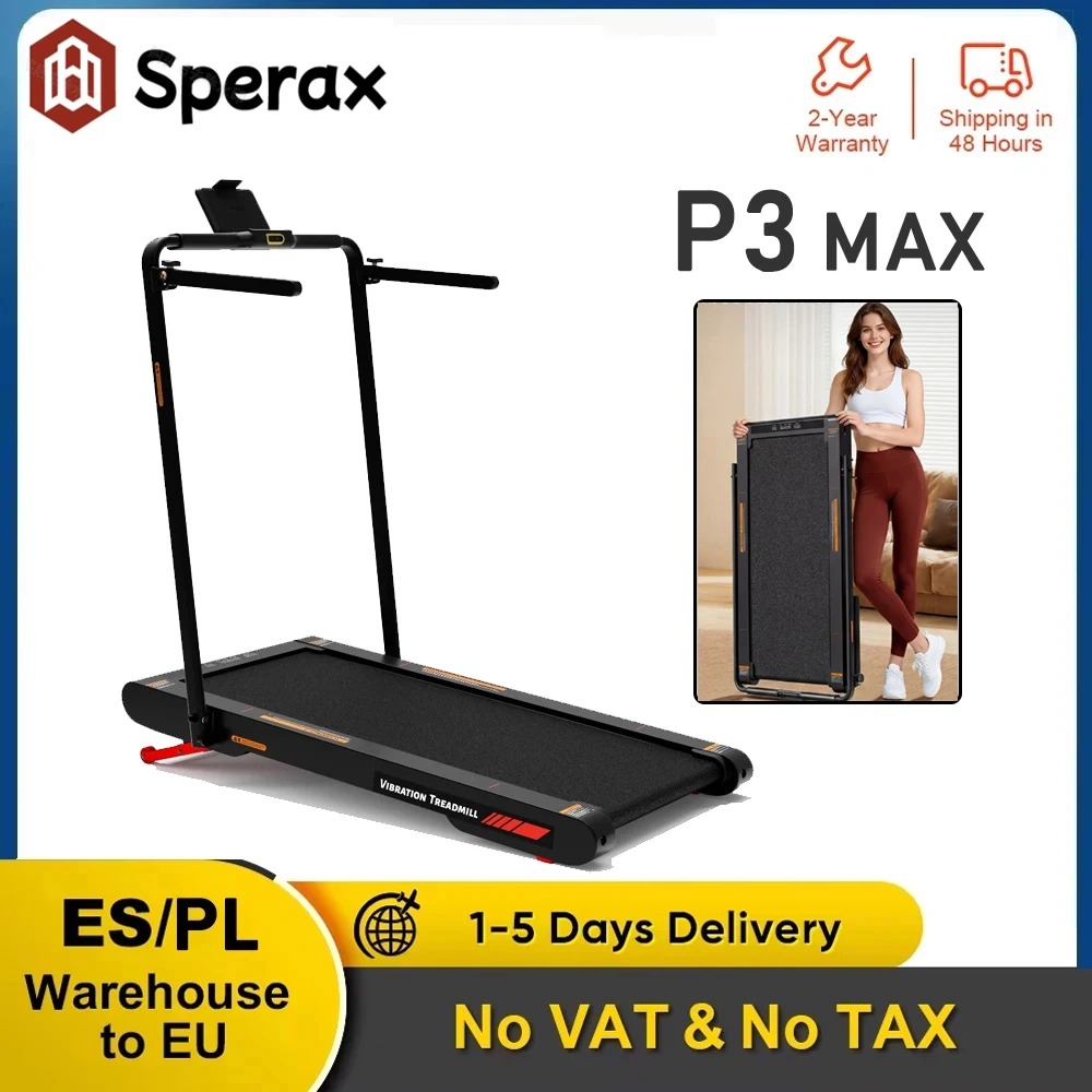 Esteira Sperax P3 Max com Inclinação de 10% - Esteira Elétrica Dobrável para Casa com Motor de 2.5 HP e Display LED