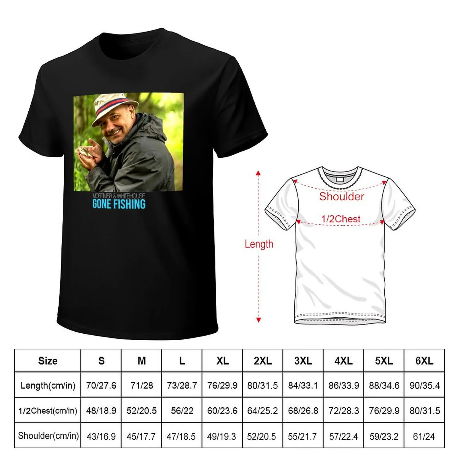 Bob Mortimer Parti à la pêche classique T-Shirt Casual All Match Short Sleeve T-Shirt