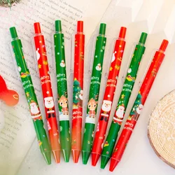 10Pcs/set Festive Christmas Cartoon Gel Pens Perfect for School & Office Unique Writing Gift Set 0.5mm Neutral Pen Cute Unique