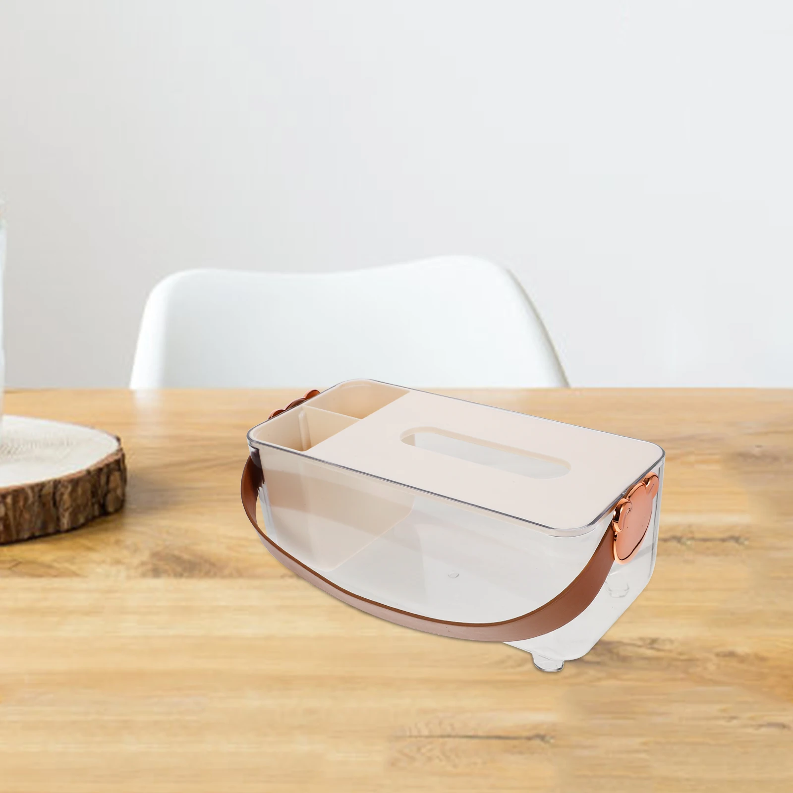 

Liftable Holder Napkin Dispenser Table Tissue Box Home Office Restaurant Use Remote Control Storage Case Plastic Tissue Box