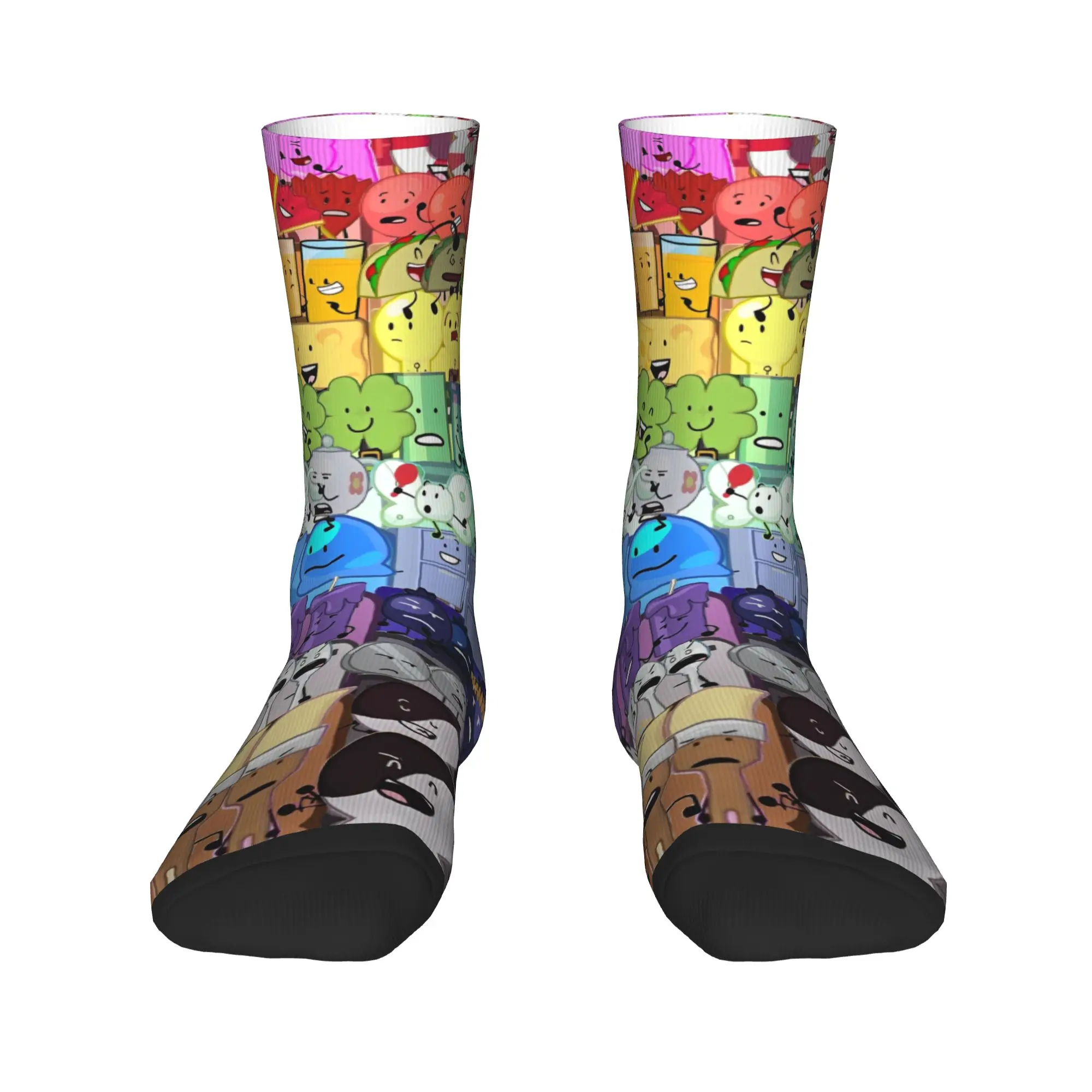 BFDI الجنون الجنون جميع الشخصيات جوارب للجنسين الرجال الجوارب جودة الجوارب غير رسمية الخريف تسلق غير زلق الجرافيك الجوارب