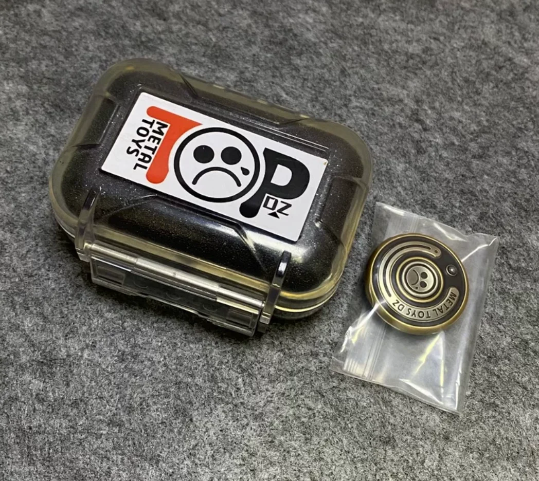 Used EDC Metal Toys Dz Top-C brass+white copper mechanical coin fidget slider decompression toy